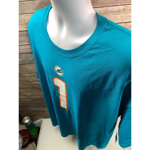 Tua Tagovailoa #1 Miami Dolphins Football Jersey Men’s Size 3XL NWT - Picture 7 of 9